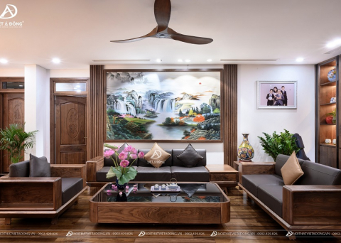 Sofa gỗ óc chó V'level One SF - 04